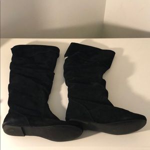 Steve Madden Bonanza Black Suede Boots Size 10